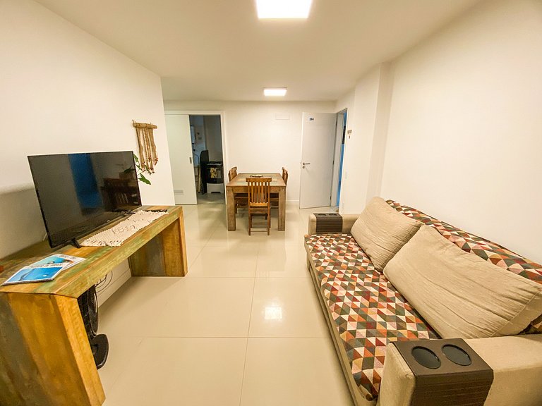 Apartamento nuevo frente a Praia dos Anjos c\vista