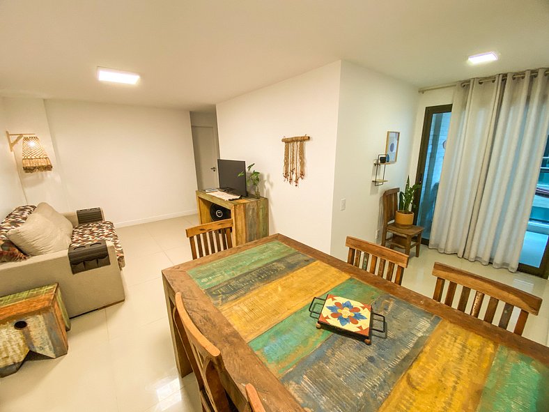 Apartamento nuevo frente a Praia dos Anjos c\vista