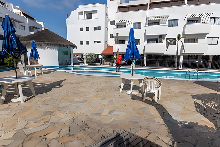 Duplex playero con una linda vista de Praia Grande