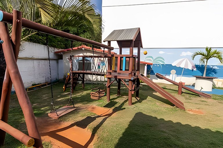 Duplex playero con una linda vista de Praia Grande